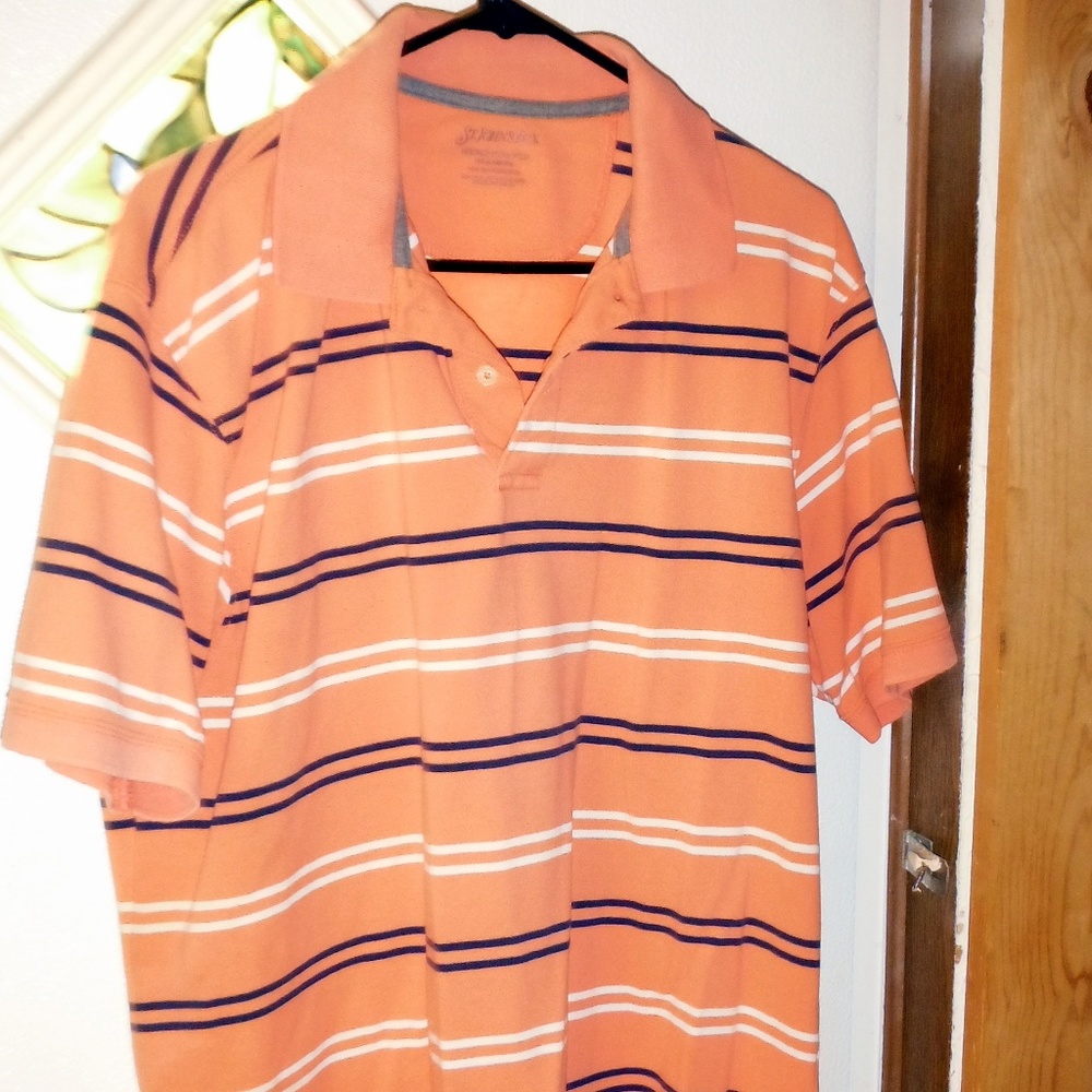 St John's Bay orange polo Large